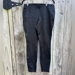 WHBM High Rise Foil Ponte Black Legging Women’s Small NWT NEW
